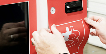 Hands installing Sharkskin vinyl demonstrating ease of application